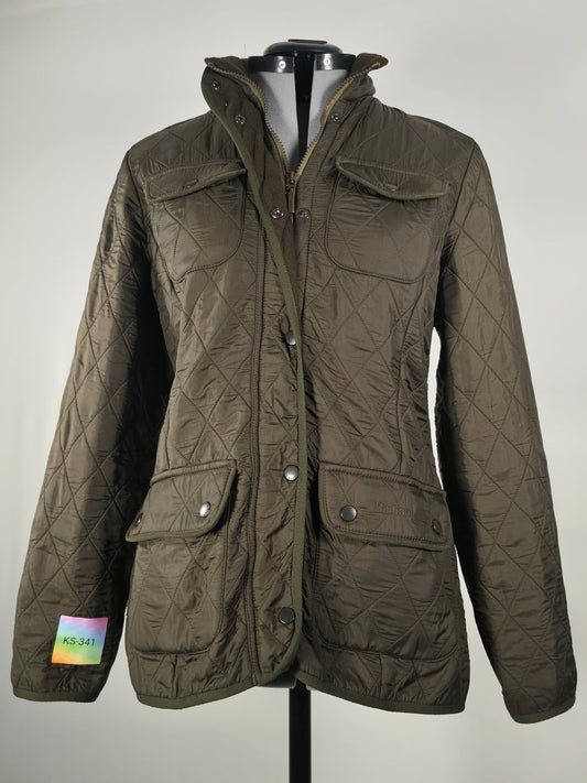 BARBOUR Quilted Jacket Olive Green Womens Size 38 UK12 Medium M Casual Premium