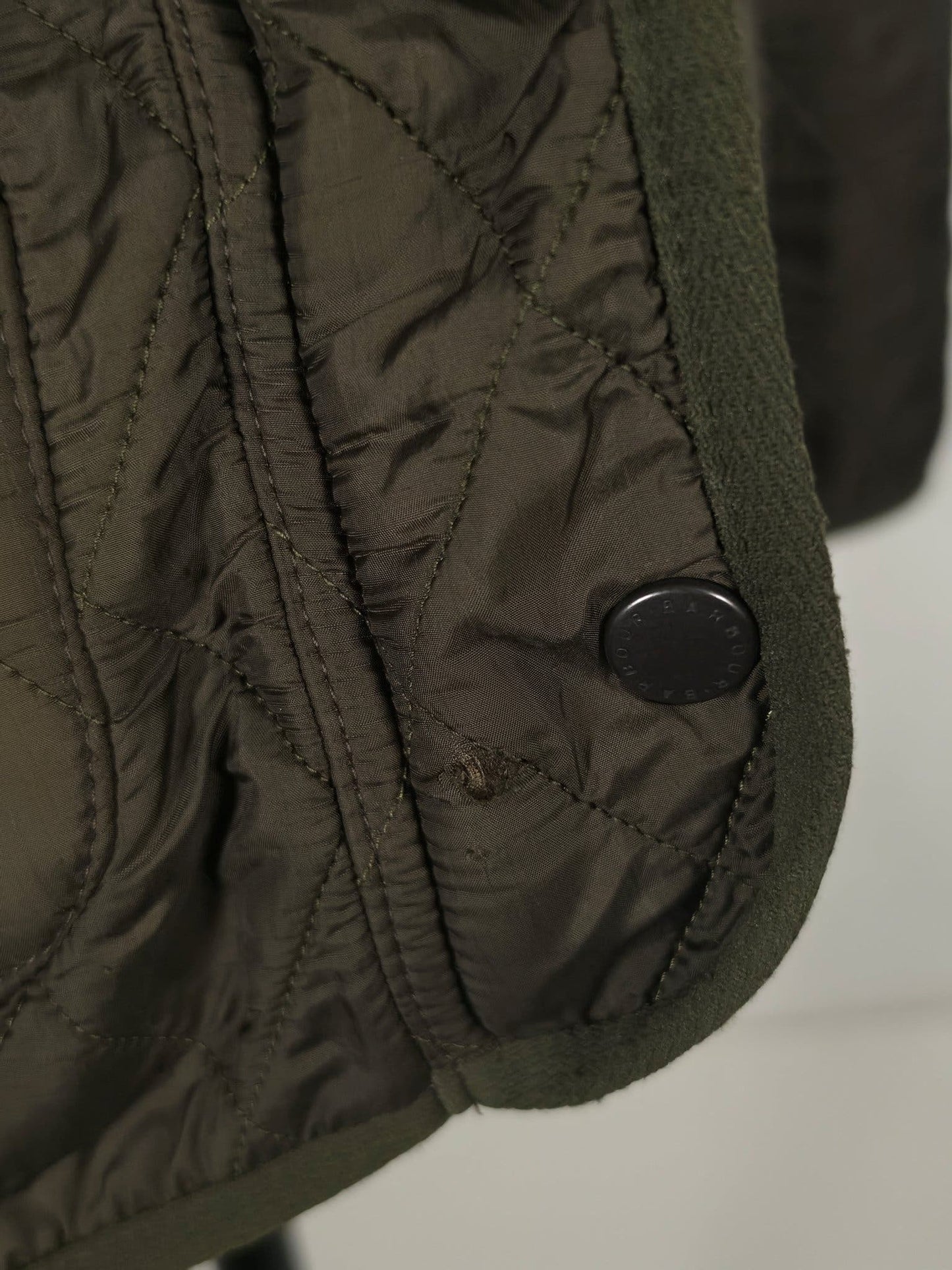 BARBOUR Quilted Jacket Olive Green Womens Size 38 UK12 Medium M Casual Premium