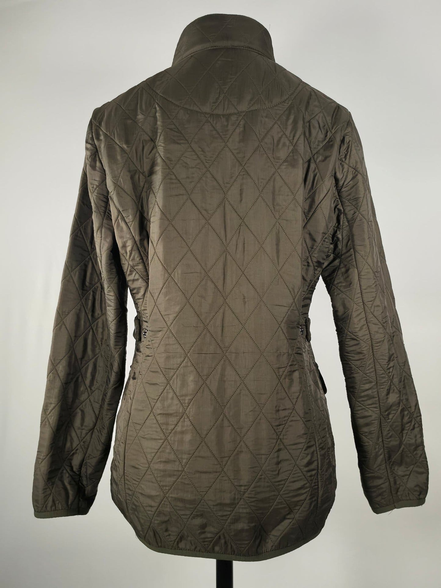 BARBOUR Quilted Jacket Olive Green Womens Size 38 UK12 Medium M Casual Premium
