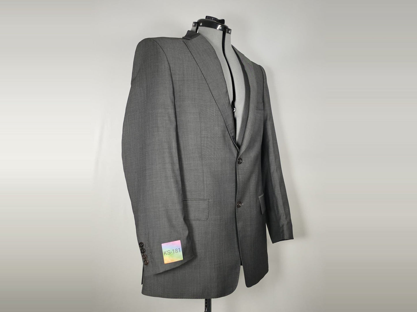 MARIO BARUTTI Guabello Suit Size 52 L Gray Super 150’s Virgin Wool Premium Slim