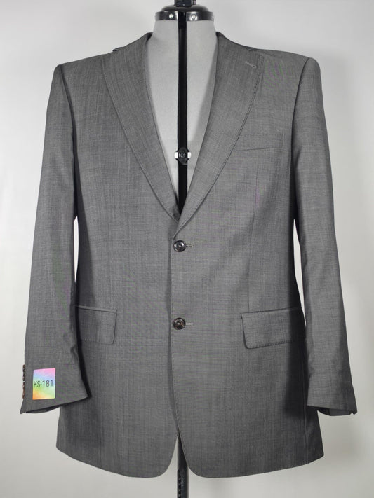 MARIO BARUTTI Guabello Suit Size 52 L Gray Super 150’s Virgin Wool Premium Slim