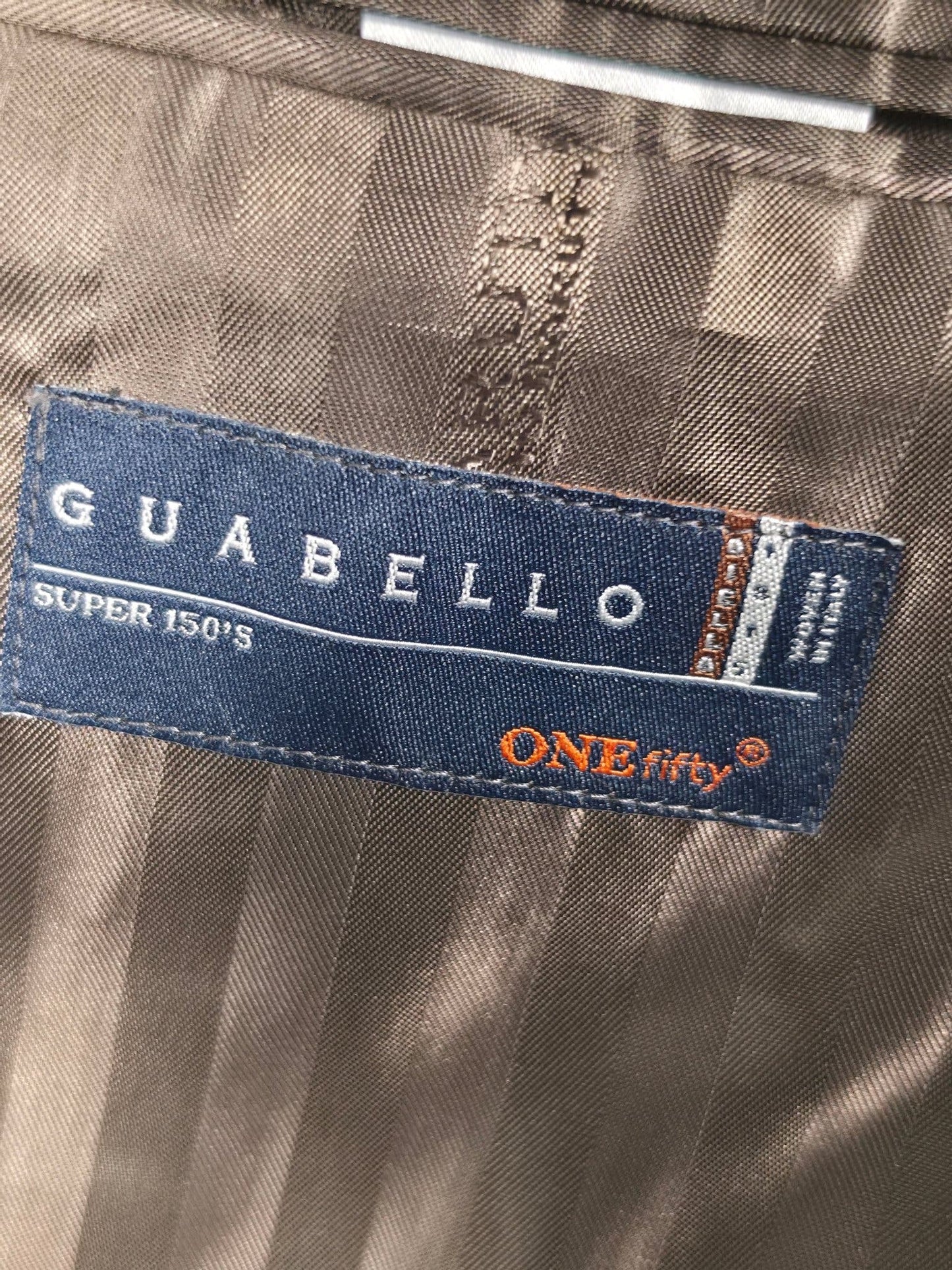 MARIO BARUTTI Guabello Suit Size 52 L Gray Super 150’s Virgin Wool Premium Slim