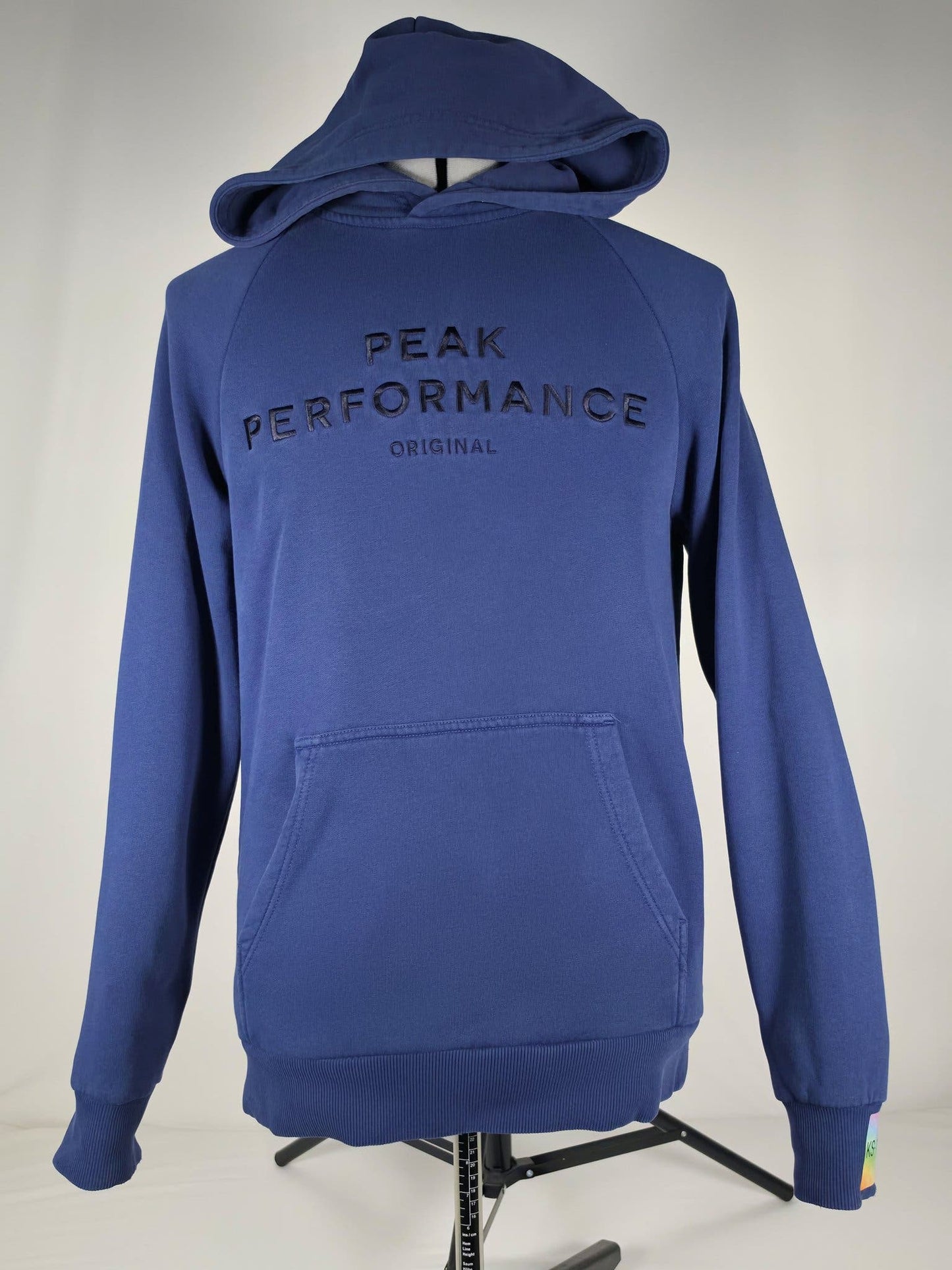 PEAK PERFORMANCE Original Hoodie Size M Blue Navy Cotton Blend Premium Pullover