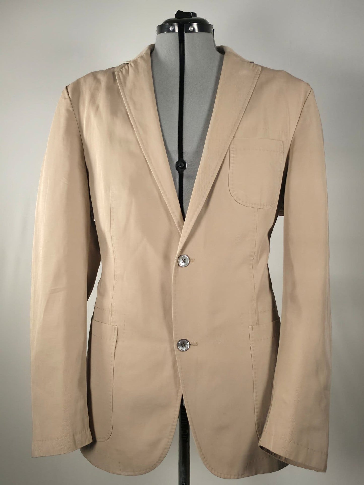 MARC O’POLO Jona Blazer Jacket Size 54 XL Beige Cotton Linen Blend Premium