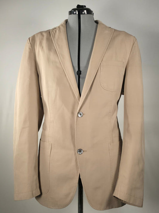 MARC O’POLO Jona Blazer Jacket Size 54 XL Beige Cotton Linen Blend Premium